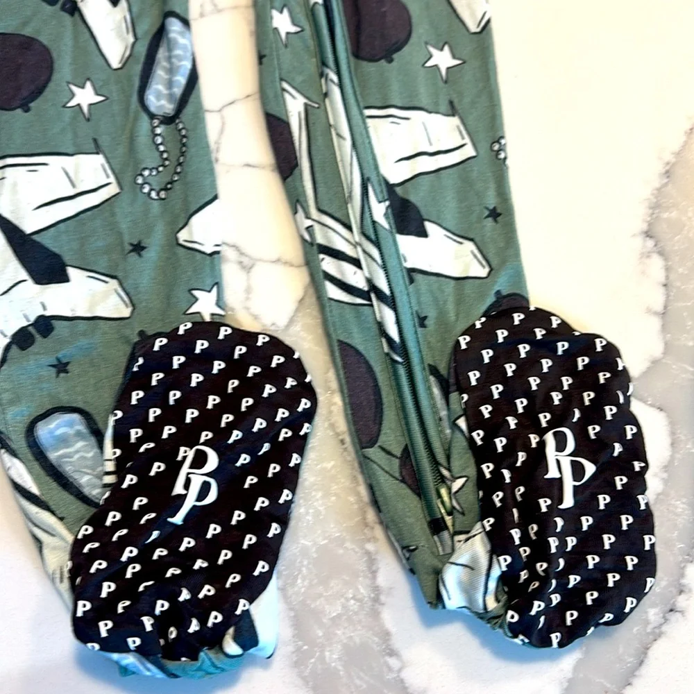 Posh Peanut airman footie zippered one piece NWT - Picture 5 of 5
